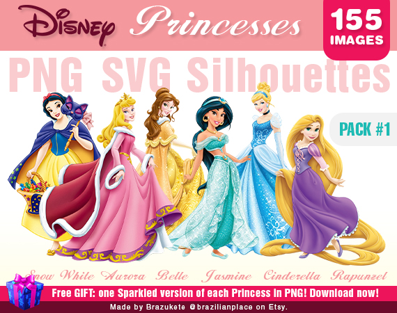 Download Princesas Disney Digital PNG Clipart Transparente Glitter ...